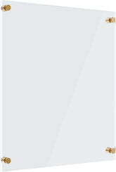 MaxGear Acrylic Dry Erase Board, 18''x24'' Clear White Board for Wall, Non Magnetic Floating White Board for Wall with Marker Holder, Markers and Eraser, for Office, School, Restuarant