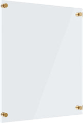 MaxGear Acrylic Dry Erase Board, 18''x24'' Clear White Board for Wall, Non Magnetic Floating White Board for Wall with Marker Holder, Markers and Eraser, for Office, School, Restuarant