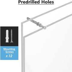 MaxGear Wall Mount Sign Holder 8.5 x 11 Inch, Clear Plastic Picture Frames with Mounting Screws, Door Sign Holders and Document Display Frame for Home, Office, Store, Landscape, 24 Pack