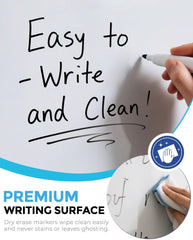 MaxGear Small Dry Erase Board, 14"x11" Double Sided Hanging Whiteboard for Wall, Mini White Board with a Black Dry Erase Marker, Portable Whiteboard for Planning Learning Writing Drawing Memo