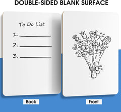 MaxGear Small White Board 12 Pack Dry Erase Boards, 9''x 12'' Mini Whiteboard Double Sided Portable Whiteboards for Students and Teachers School Supplies Lapboards Including 12 Markers and 12 Erasers