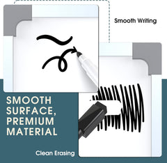 MaxGear Small White Board Aluminum Frame, 11"x14" Double-Sided Dry Erase Board, Mini Writing Board Dry Erase, Small Whiteboard Portable for Hanging on The Wall for School Home Office