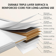 MaxGear Dry Erase Magnetic White Board, 16" x 12" Double-Sided Dry Erase Board with Stand, Large Desktop Whiteboard for Kids Home, School, Office - Planning, Memo, to Do List