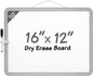 MaxGear Small White Board for Wall, 16"x 12" Double-Sided Magnetic Hanging Dry Erase Board with a Black Marker, Portable Whiteboard for Planning, Drawing, Memo, to Do List