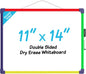 MaxGear Double-Sided Dry Erase Board for Wall, 16"x12" Hanging Whiteboard, Small Dry Erase White Board with 3 Markers&4 Magnets, Portable Whiteboard for Students - Planning, Drawing, Memo, to Do List
