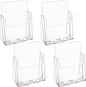 MaxGear Acrylic Brochure Holder 8.5x11 inch, Clear Plastic Literature Holder for Flyers, Pamphlets, Magazines and Booklets, Countertop or Wall Mount Use, Acrylic Display Stand for Office, 2 Pack