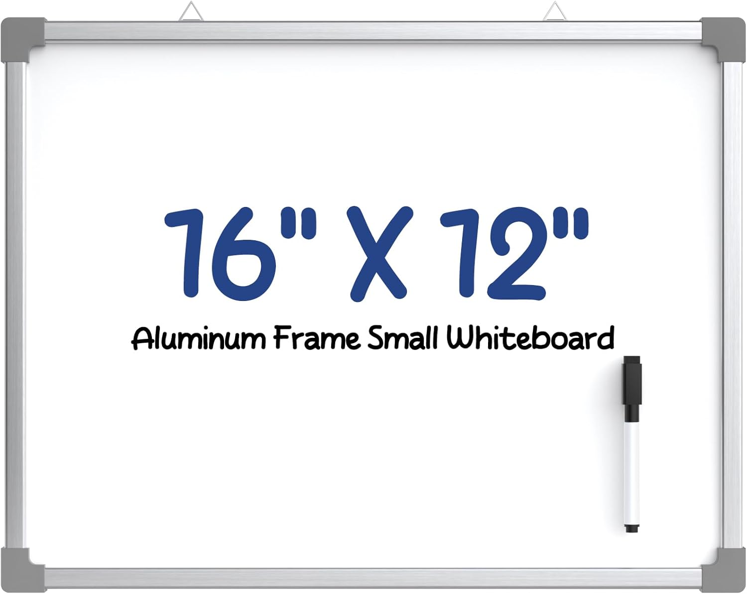 MaxGear Small White Board Aluminum Frame, 11"x14" Double-Sided Dry Erase Board, Mini Writing Board Dry Erase, Small Whiteboard Portable for Hanging on The Wall for School Home Office
