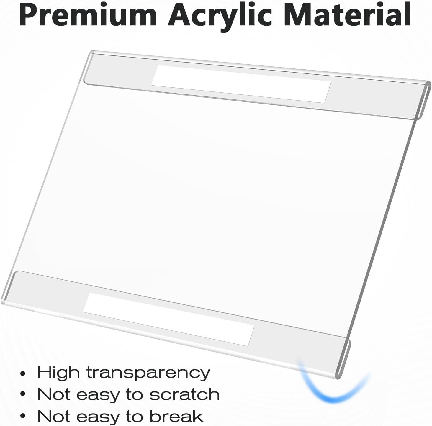 MaxGear Acrylic Sign Holder 8.5x11 with Double-Sided Tape, 3 Pack Clear Plastic Door Wall Mount Sign Holder, Document Flyer Poster Paper Acrylic Wall Frame for Office, Home, Store, Restaurant