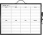 MaxGear Whiteboard Calendar for Wall, 16"x12" Monthly Whiteboard, Silver Aluminum Alloy Framed Small Dry Erase Board with Handle, for Students - Planning, Drawing, Memo, to Do List