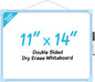 MaxGear Double-Sided Dry Erase Board for Wall, 16"x12" Hanging Whiteboard, Small Dry Erase White Board with 3 Markers&4 Magnets, Portable Whiteboard for Students - Planning, Drawing, Memo, to Do List