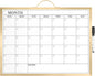 MaxGear Whiteboard Calendar for Wall, 16"x12" Monthly Whiteboard, Silver Aluminum Alloy Framed Small Dry Erase Board with Handle, for Students - Planning, Drawing, Memo, to Do List