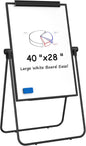 MaxGear Easel Whiteboard Dry Erase Board with Stand 36" x 24" Magnetic Portable White Boards Large Double Sided White Board with Stand Height Adjustable for Flip Chart Home Office School