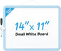 MaxGear Small White Board for Wall, 14"x 11" Mini Double-Sided Magnetic Hanging Dry Erase Board with a Black Marker, Portable Whiteboard for Planning, Drawing, Memo, to Do List, Purple Frame