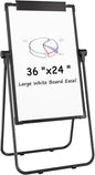 MaxGear Easel Whiteboard Dry Erase Board with Stand 36" x 24" Magnetic Portable White Boards Large Double Sided White Board with Stand Height Adjustable for Flip Chart Home Office School