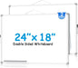 MaxGear Monthly Calendar Dry Erase Board for Wall, 16"x12" Small Hanging Double-Sided White Board, Portable Whiteboard for Planning, Drawing, Memo, to Do List, School, Home, Kitchen, Office