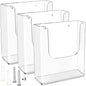 MaxGear Brochure Holder 8.5x11 inch Acrylic Literature Display Stand Clear Plastic Flyer Holder Wall Mount or Countertop Use for Pamphlets, Booklets, 4 Pack