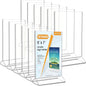 MaxGear Acrylic Sign Holder Table Card Display 4 X 6 inches Clear Sign Display Holder Plastic Table Menu Stand Double Sided Ad Picture Frame for Office, Home, Store, Restaurant, 6 Pack