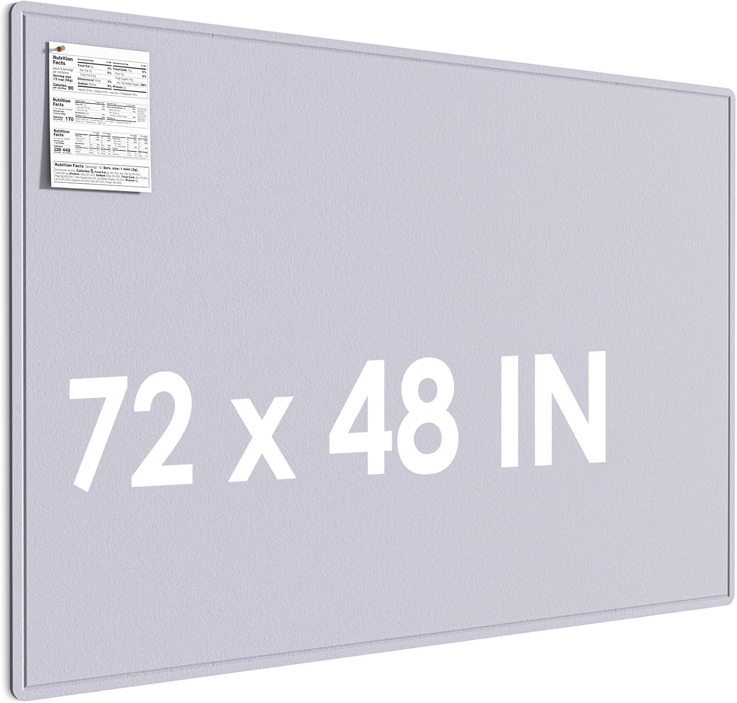 MaxGear Extra Large Bulletin Board 72" x 48", Foldable Felt Board Vision Board Supplies, Cork Board for Office, Home, School, Small Pin Boards for Walls Decorative Display Board Dark Blue
