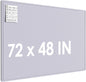 MaxGear Extra Large Bulletin Board 72" x 48", Foldable Felt Board Vision Board Supplies, Cork Board for Office, Home, School, Small Pin Boards for Walls Decorative Display Board Dark Blue