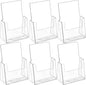 MaxGear Acrylic Brochure Holder 6 x 9 Inches, Clear Plastic Countertop Literature Holders, Bi-fold Flyer Display Stand for Pamphlets, Booklets, Magazines, Menus, Multi Purpose Organizer, 2 Pack