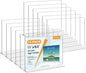 MaxGear 8.5 X 11 Acrylic Sign Holder Horizontal 2Pack, Double Sided Display Stand, Clear Table Sign Flyer Menu Holders, Plastic Paper Stand Picture Frame for Office, Store, Restaurant