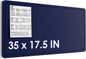 MaxGear Extra Large Bulletin Board 72" x 48", Foldable Felt Board Vision Board Supplies, Cork Board for Office, Home, School, Small Pin Boards for Walls Decorative Display Board Dark Blue