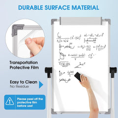 MaxGear Easel Whiteboard Dry Erase Board with Stand 36" x 24" Magnetic Portable White Boards Large Double Sided White Board with Stand Height Adjustable for Flip Chart Home Office School