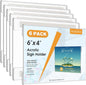 MaxGear Acrylic Sign Holder 8.5x11 with Double-Sided Tape, 3 Pack Clear Plastic Door Wall Mount Sign Holder, Document Flyer Poster Paper Acrylic Wall Frame for Office, Home, Store, Restaurant