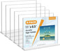 MaxGear 8.5 X 11 Acrylic Sign Holder Horizontal 2Pack, Double Sided Display Stand, Clear Table Sign Flyer Menu Holders, Plastic Paper Stand Picture Frame for Office, Store, Restaurant
