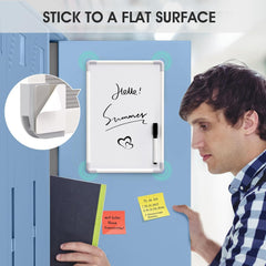 MaxGear Small Magnetic Dry Erase Board for Refrigerator, 12" x 8" Fridge White Board for Kitchen, Include 1 Marker, Portable Mini Whiteboard Organizer and Planner for Memo, Drawing, to Do List