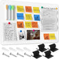 MaxGear Metal Magnetic Board 17.5" x 11.4" 2 Pack Black Magnet Bulletin Board for Wall, Refrigerator, Magnetic Board Display Notes, Photos, and More - Includes Dual Lock Tape and Screws