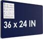 MaxGear Extra Large Bulletin Board 72" x 48", Foldable Felt Board Vision Board Supplies, Cork Board for Office, Home, School, Small Pin Boards for Walls Decorative Display Board Dark Blue