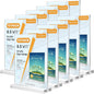MaxGear Acrylic Sign Holder 8.5 X 11 Inches 2 Pack, Double Sided Plastic Display Stands Table Top Acrylic Frame, Clear Paper Holder Menu Flyer Stand for Stores, Restaurants, Hotels, Office