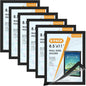 MaxGear Wall Mount Sign Holder 8.5 x 11, Self Adhesive Magnetic Display Picture Frames with Strong Magentic Border and Clear PVC, Document Poster Paper Wall Sign Holder for Home Office Store, 24 Pack