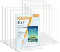 MaxGear Acrylic Sign Holder 8.5x11 Inches Horizontal 6 Pack, Vertical Standing Clear Table Flyer Menu Holders, Double Sided Plastic Display Stand Paper Frames for Office, Store, Restaurants, Landscape