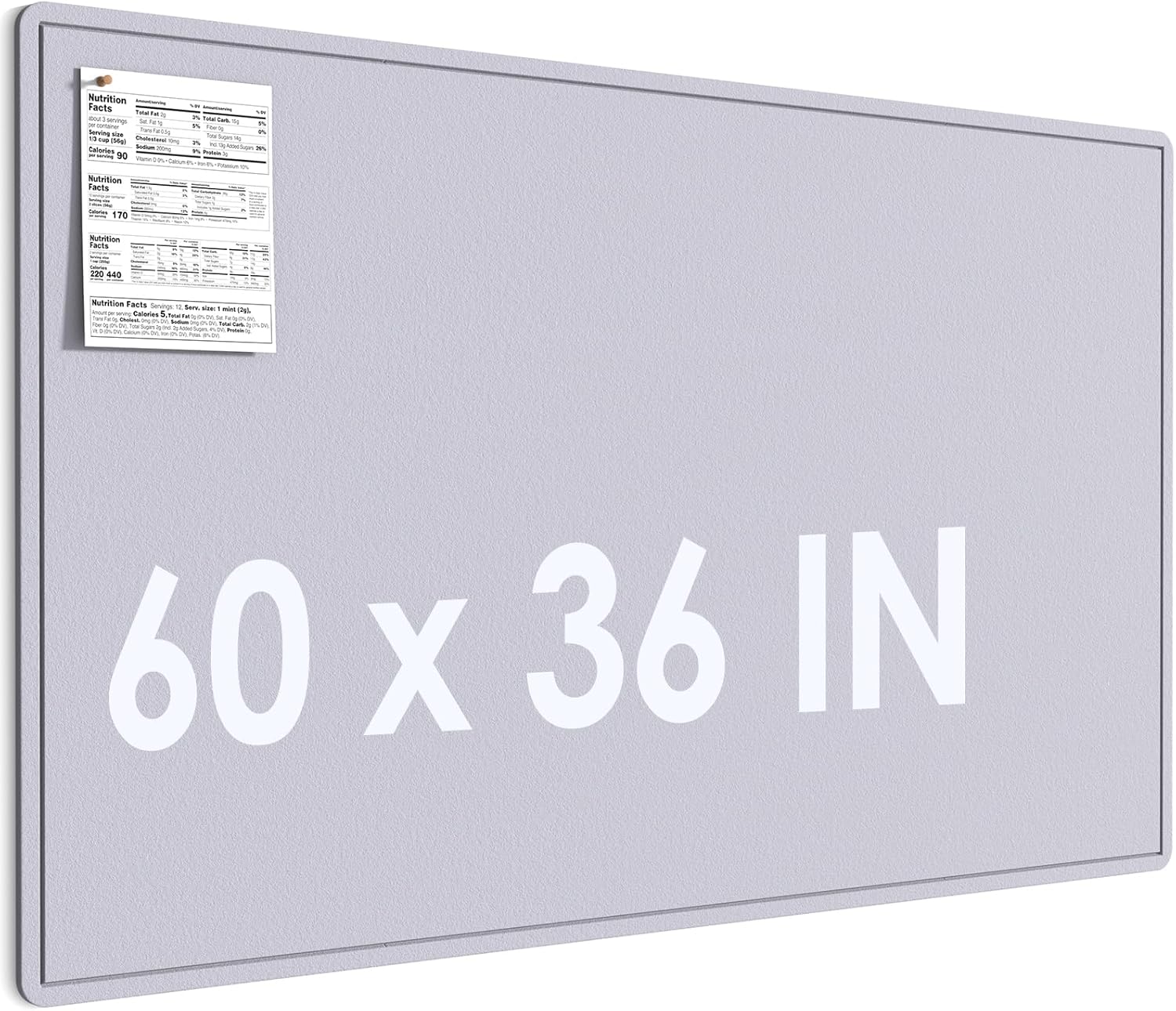 MaxGear Extra Large Bulletin Board 72" x 48", Foldable Felt Board Vision Board Supplies, Cork Board for Office, Home, School, Small Pin Boards for Walls Decorative Display Board Dark Blue