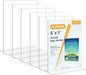 MaxGear Acrylic Sign Holder 8.5x11 Inches Horizontal 6 Pack, Vertical Standing Clear Table Flyer Menu Holders, Double Sided Plastic Display Stand Paper Frames for Office, Store, Restaurants, Landscape