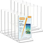 MaxGear Acrylic Sign Holder Table Card Display 4 X 6 inches Clear Sign Display Holder Plastic Table Menu Stand Double Sided Ad Picture Frame for Office, Home, Store, Restaurant, 6 Pack