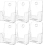 MaxGear Clear Acrylic Brochure Holder 8.5x11 Inch - Desk/Wall Mount, 2-Pack