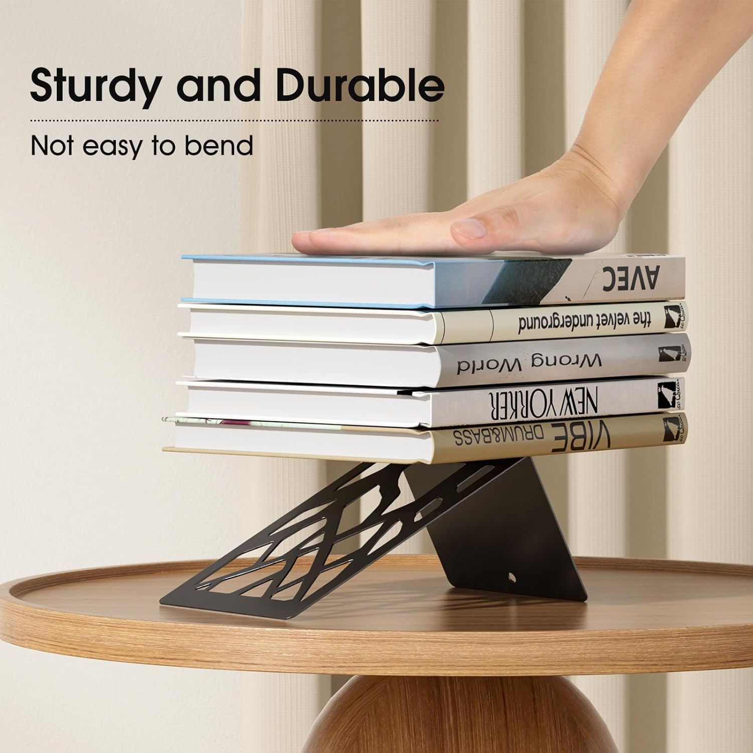 MaxGear Book Ends Tree Design Modern Bookends for Shelves, Non-Skid B ...