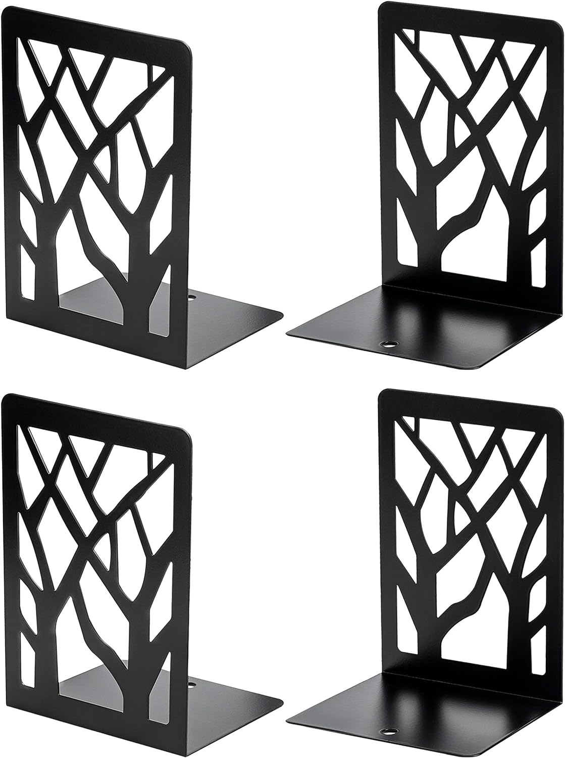 MaxGear Book Ends Tree Design Modern Bookends for Shelves, Non-Skid B ...