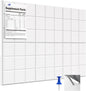MaxGear Nine-Grid Cork Board 36" x 24" Self-Adhesive Pin Board, 6 Pack Black Felt Bulletin Board Tiles, Wall Panels Alternative with Pushpins for Office, Home Photo Meno, School Decor