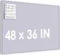 MaxGear Extra Large Bulletin Board 72" x 48", Foldable Felt Board Vision Board Supplies, Cork Board for Office, Home, School, Small Pin Boards for Walls Decorative Display Board Dark Blue