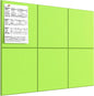 MaxGear Large Cork Board for Wall 36" x 24", Black Bulletin Board, 6 Pack Felt Wall Tiles with Pushpins, Cork Boards for Office Push Pin Board Tack Board Felt Board