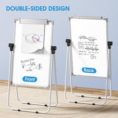 MaxGear Easel Whiteboard Dry Erase Board with Stand 36" x 24" Magnetic Portable White Boards Large Double Sided White Board with Stand Height Adjustable for Flip Chart Home Office School