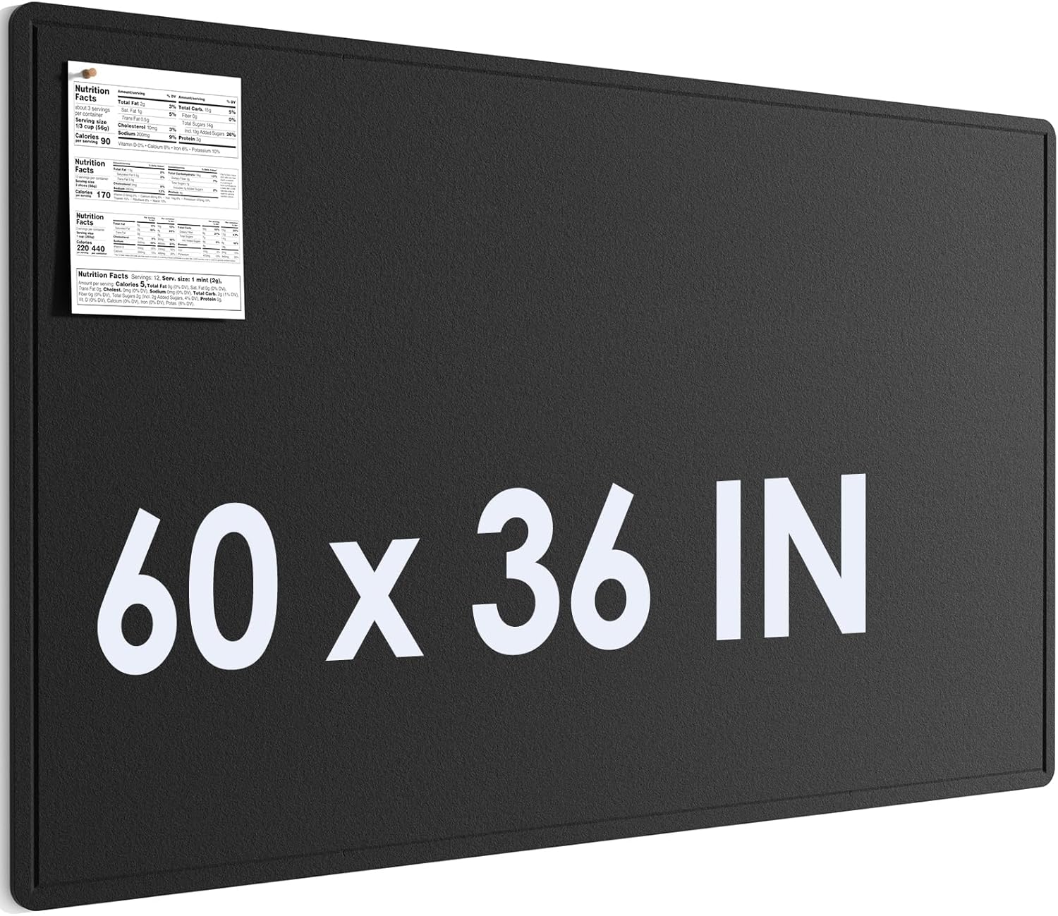 MaxGear Extra Large Bulletin Board 72" x 48", Foldable Felt Board Vision Board Supplies, Cork Board for Office, Home, School, Small Pin Boards for Walls Decorative Display Board Dark Blue