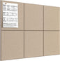 MaxGear Large Cork Board for Wall 36" x 24", Black Bulletin Board, 6 Pack Felt Wall Tiles with Pushpins, Cork Boards for Office Push Pin Board Tack Board Felt Board
