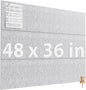 MaxGear Large Cork Board for Wall 47" x 35" Black Bulletin Board, 12 Pack Felt Wall Tiles with Pushpins, Cork Boards for Office Pin Board Tack Board for Photo Meno Decor