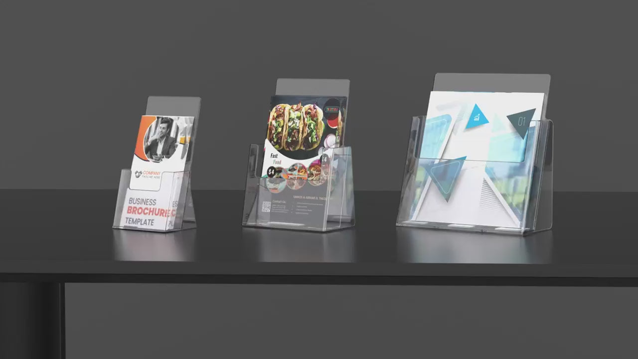 4X8 Inch-Brochure Holder-6Pack-B1075